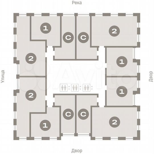 Квартира-студия, 35,4 м², 18/25 эт.