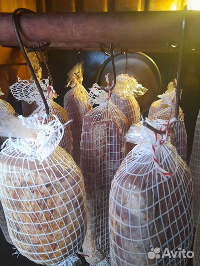 Мясная копченая продукция, сало, тушенка домашняя