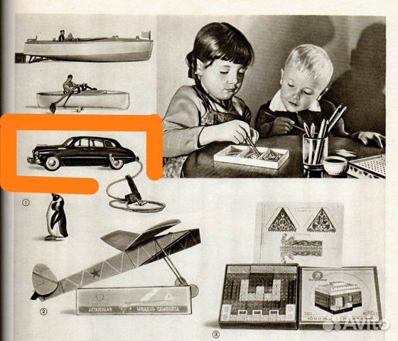 Кузов игрушечного автомобиля зим газ-12