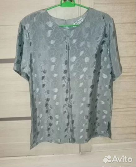 Шёлковая женская блузка, размер L (48)