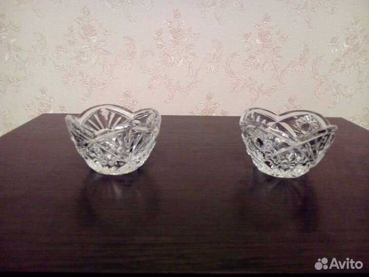 Хрустальная ваза, салатники,конфетницы, рюмки