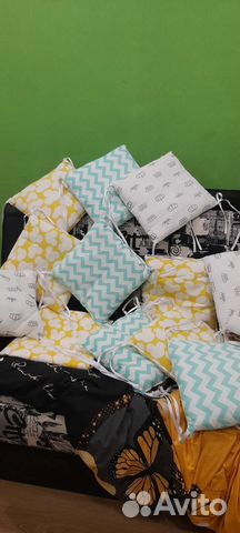 Бортики в кроватку новые