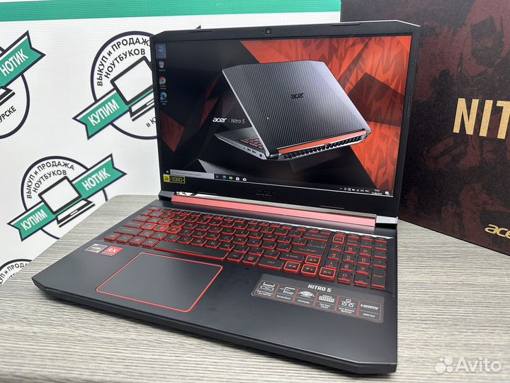 Acer Nitro 8 ядер Ryzen 5-3550H 12Gb RX560X SSD512