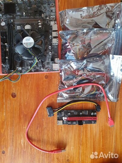 Материнская плата для майнинга на 12 карт