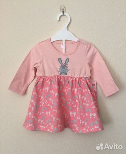 Новое детское платье 100хлопок Размер :68см