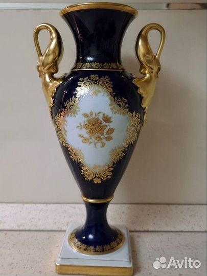 Ваза кобальтовая антикварная