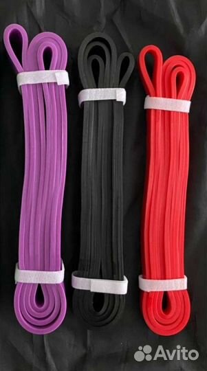 Набор фитнес-резинок 3 штуки. Новые эспандеры