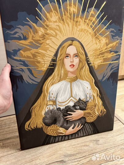 Картины по номерам раскрашенная