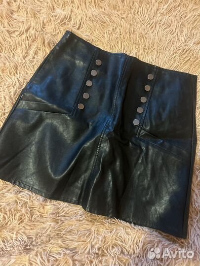 Кожаная юбка