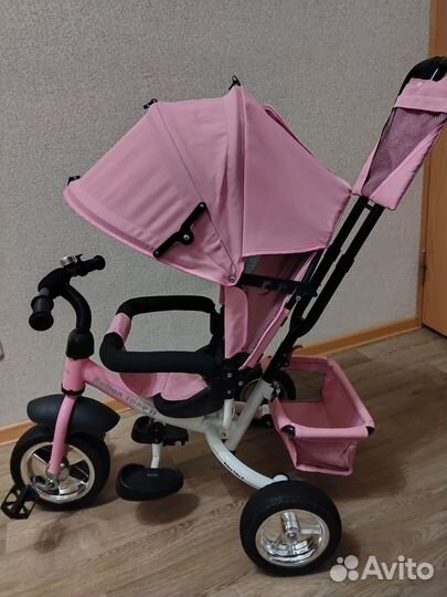 Детский трехколесный велосипед коляска