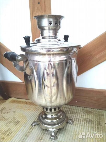 Самовар жаровый(на дровах), полный набор