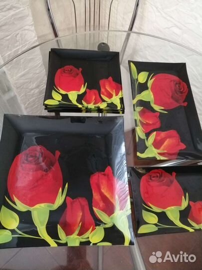 Набор тарелки квадратные