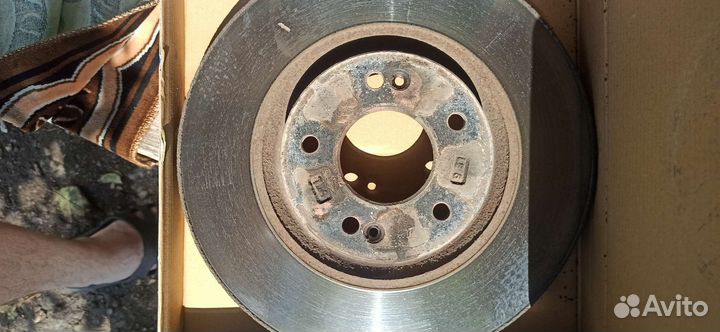 Диск тормозной передний hyundai solaris kia