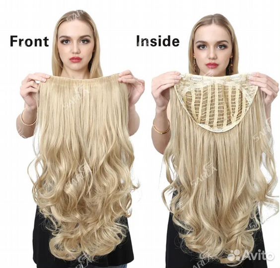 Парик от Елены. U- образный Блонд