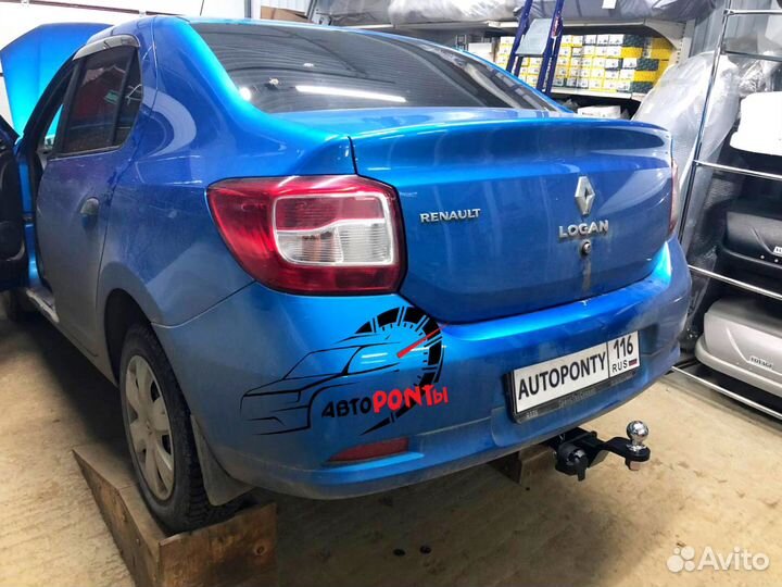 Фаркоп Рено Логан и Степвэй под квадрат