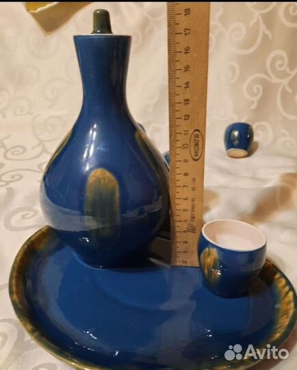 Штоф Кувшин с рюмками керамика