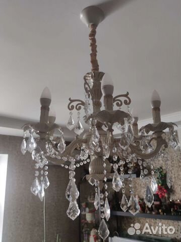 Люстра потолочная хрустальная