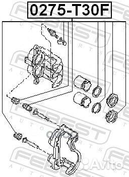 Ремкомплект передн суппорта nissan X-trail T30