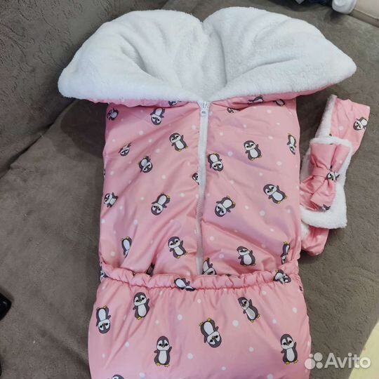 Зимний комбинезон - конверт для девочки