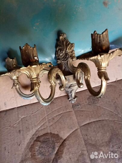 Подсвечник бронзовый