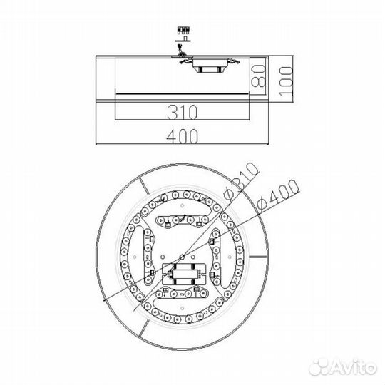 Потолочный светодиодный светильник Freya