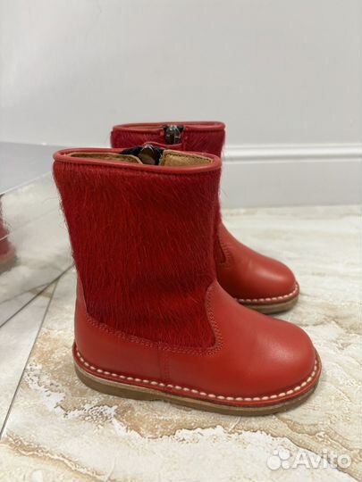 22 Eli Сапоги красные для девчоки демисезонные