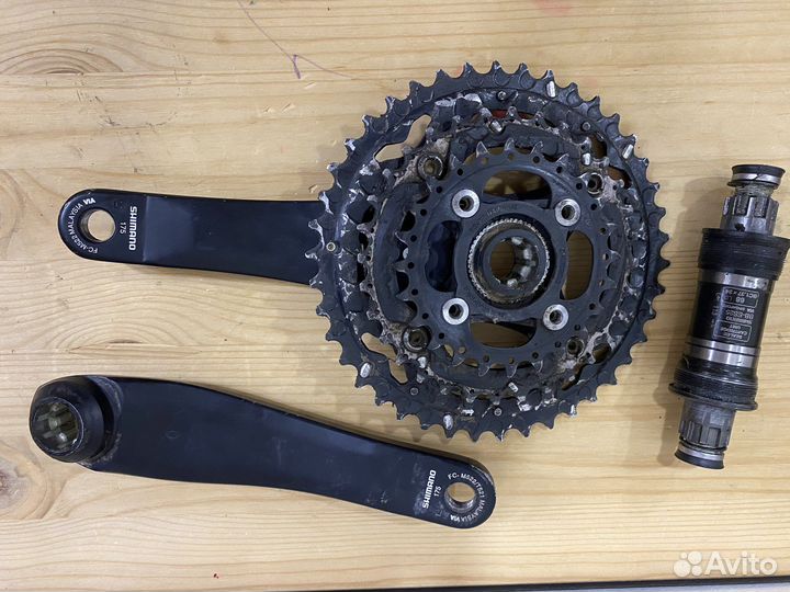 Шатуны Shimano deore 175 42/32/24