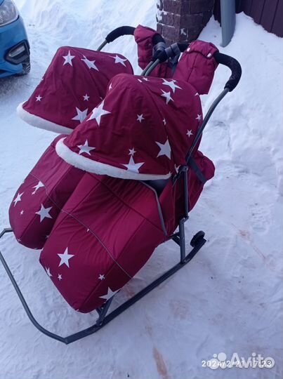 Детские санки для двойни