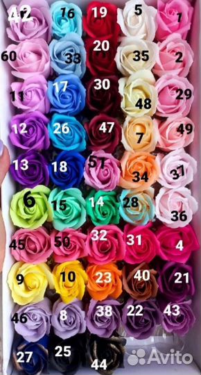Розы из мыла