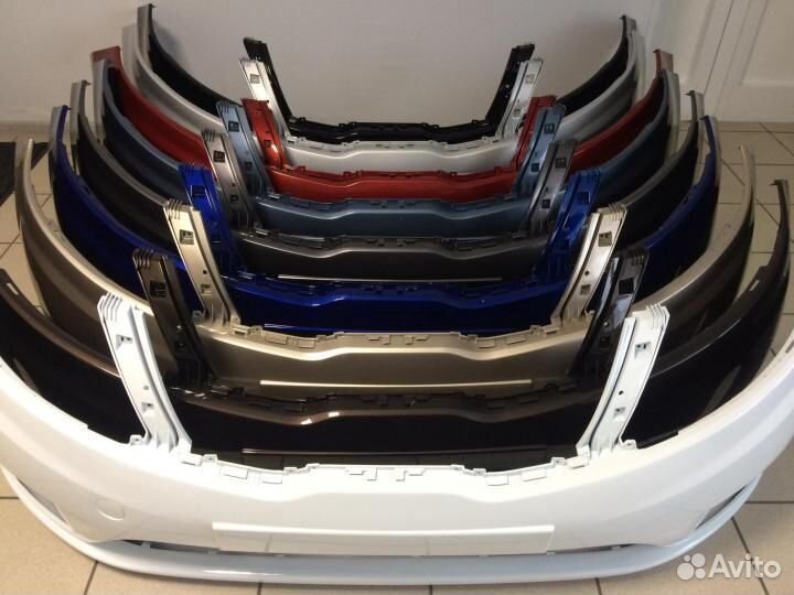 Бампер в цвет киа рио ria rio