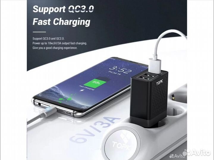 Быстрое зарядное устройство Tork