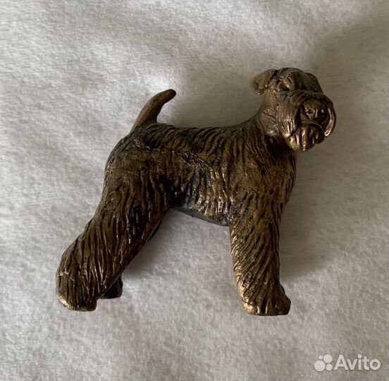 Собака статуэтка бронзовая
