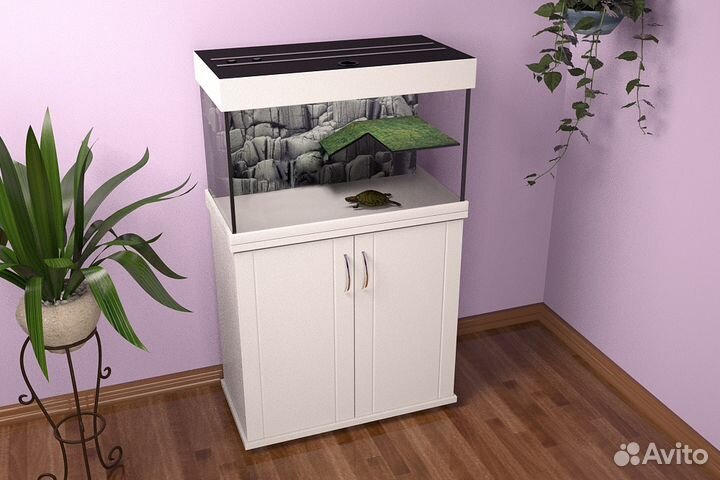 Аквариумы - террариумы для красноухих черепах