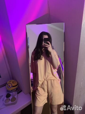 Костюм с шортами оверсайз