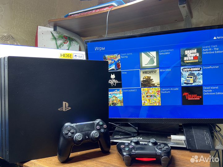 Прошитая Sony PlayStation PRO 7208B + Много Игры