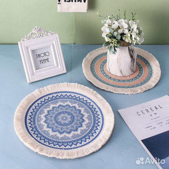 Салфетки для сервировки стола хлопок 2 шт