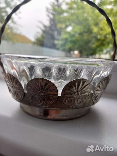 Конфетница мельхиор СССР