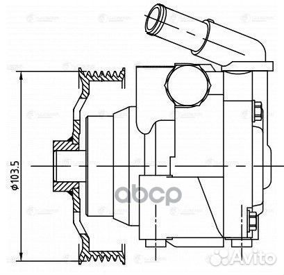 Насос гур для а/м Ford Mondeo IV (07) 2.0i/2.3