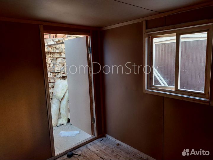 Бытовка деревянная утепленная с электрикой