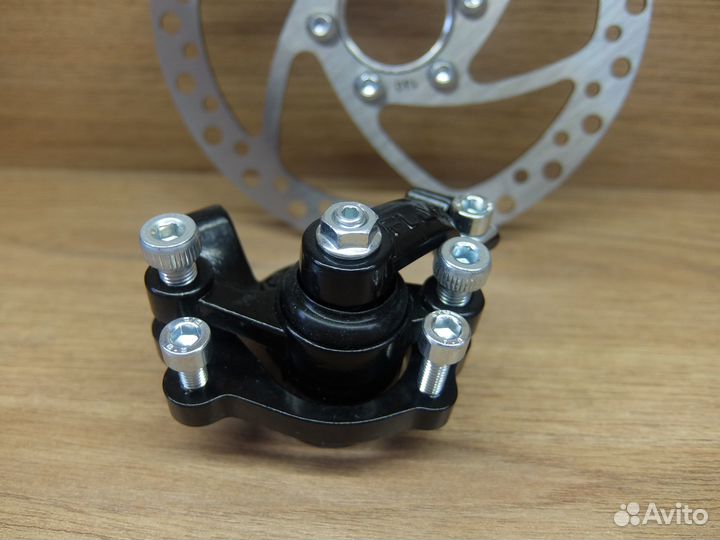 Дисковый тормоз Flame: калипер + ротор с фланцем