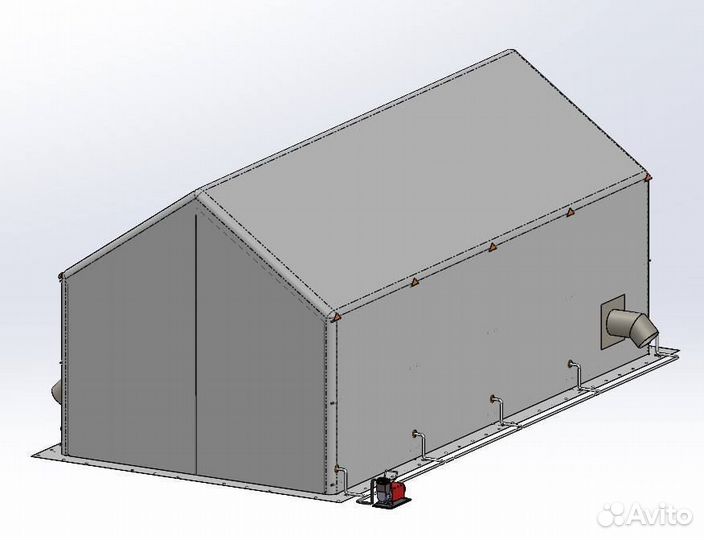 Мобильный ангар 9х6х7