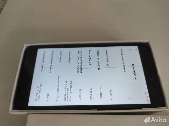 Xiaomi Redmi Note 4, 3/32 ГБ