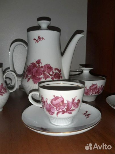 Новый Сервиз кофейный. Фарфор