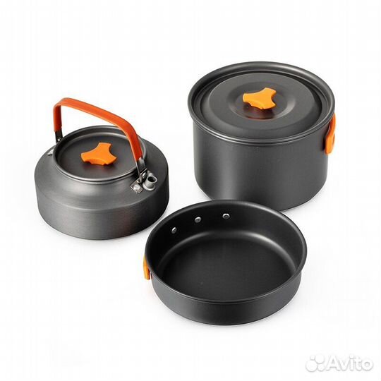 Набор посуды 5 предметов туристический (алюминевый