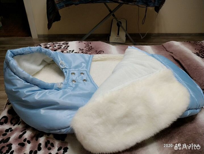 Зимний конверт на выписку