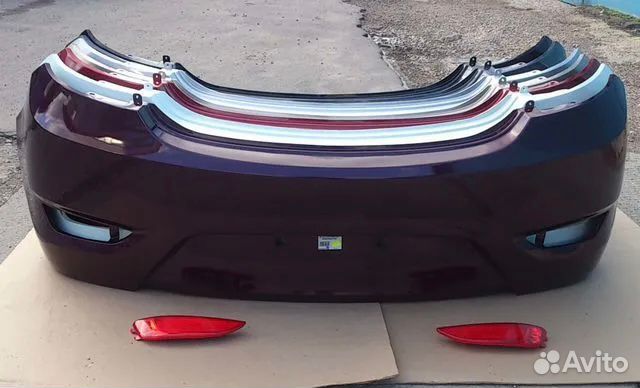 Задний бампер на Хендай Solaris 1 2012