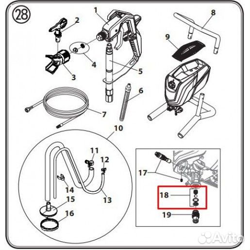 Wagner Рем. комплект впускного клапана 580391