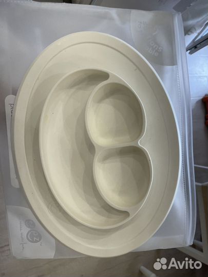 Силиконовая тарелка детская ezpz