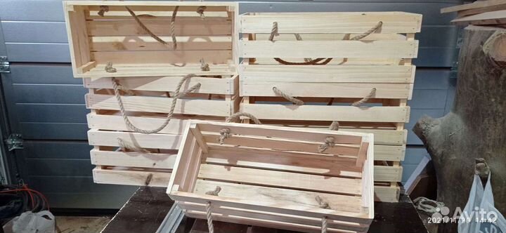 Ящик деревянный подарочный