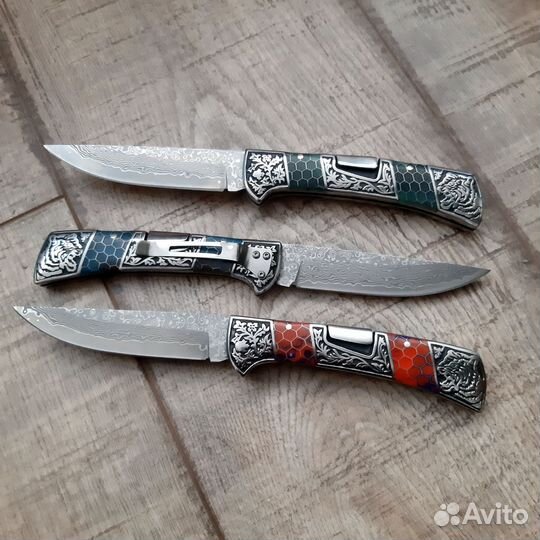 Нож складной дамаск